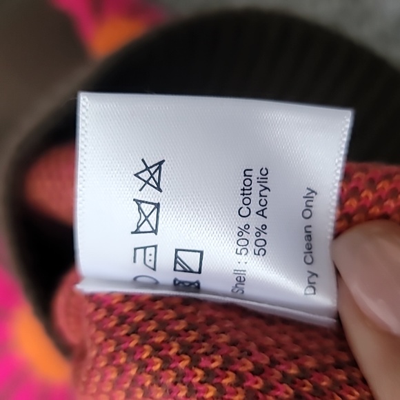 NWT Awake NY Floral Knit Vest, Size Small, Color Brown/Pink/Orange - Picture 12 of 13